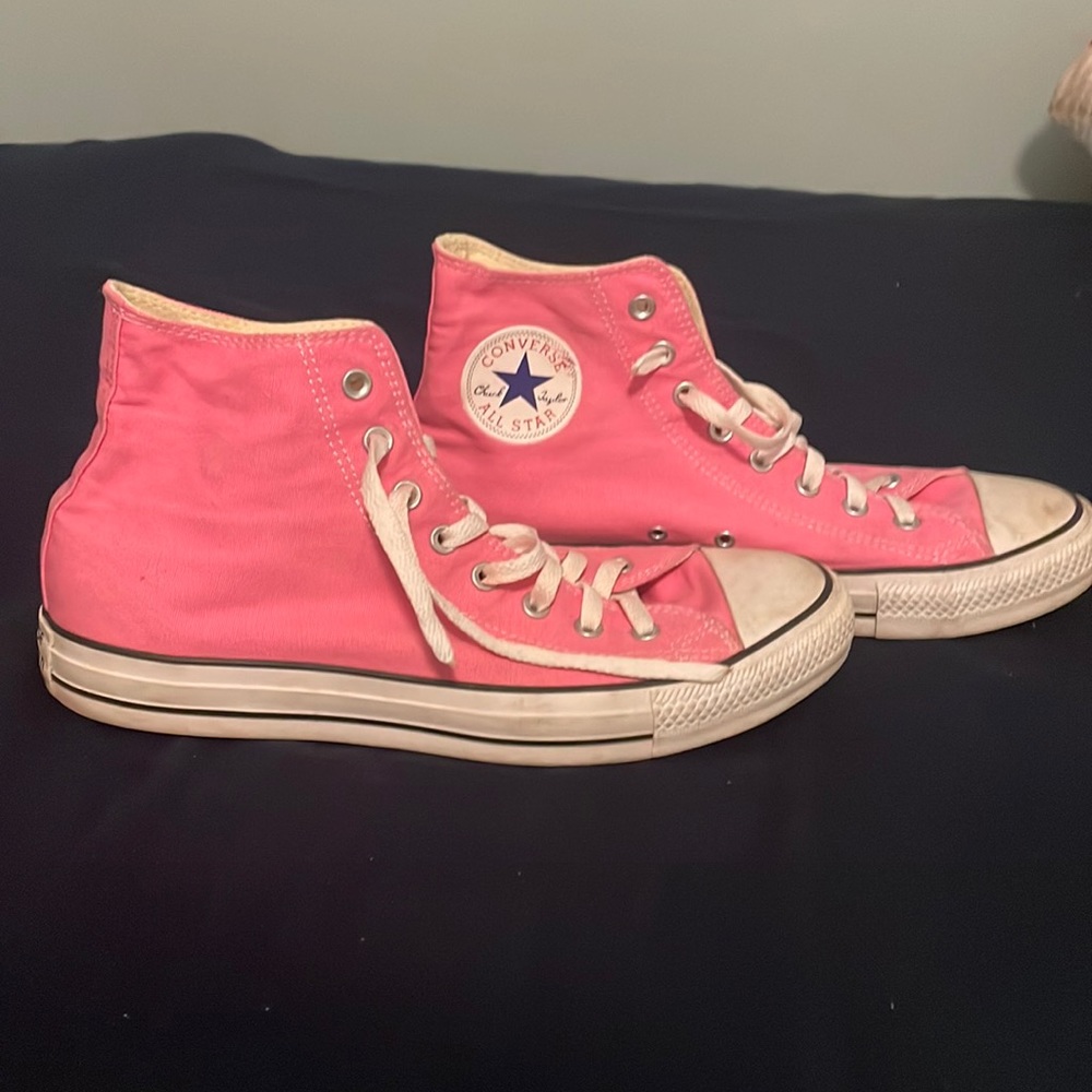 Lightly Used high top converse shoes